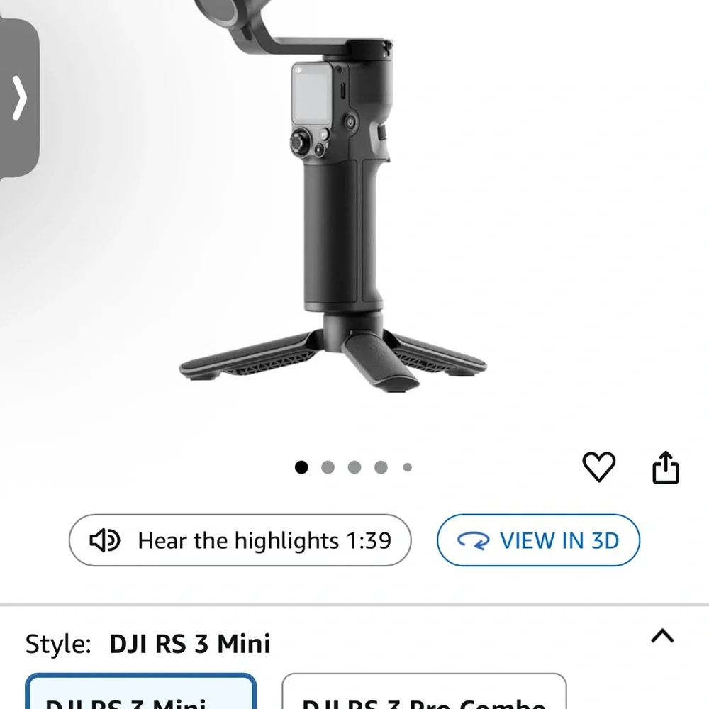 Black Camera Stabilizer Kit
